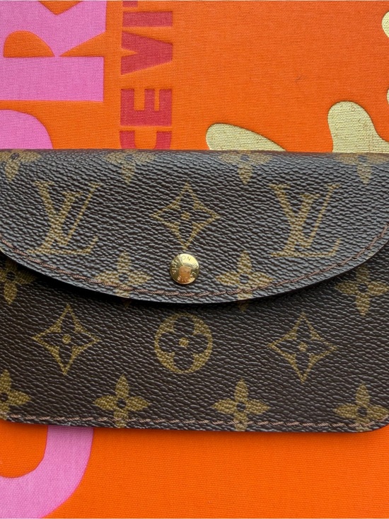 Louis Vuitton Accessories - AUTHENTIC Louis Vuitton Monogram Canvas Small Wallet/Pouch/Case - Brown & Gold